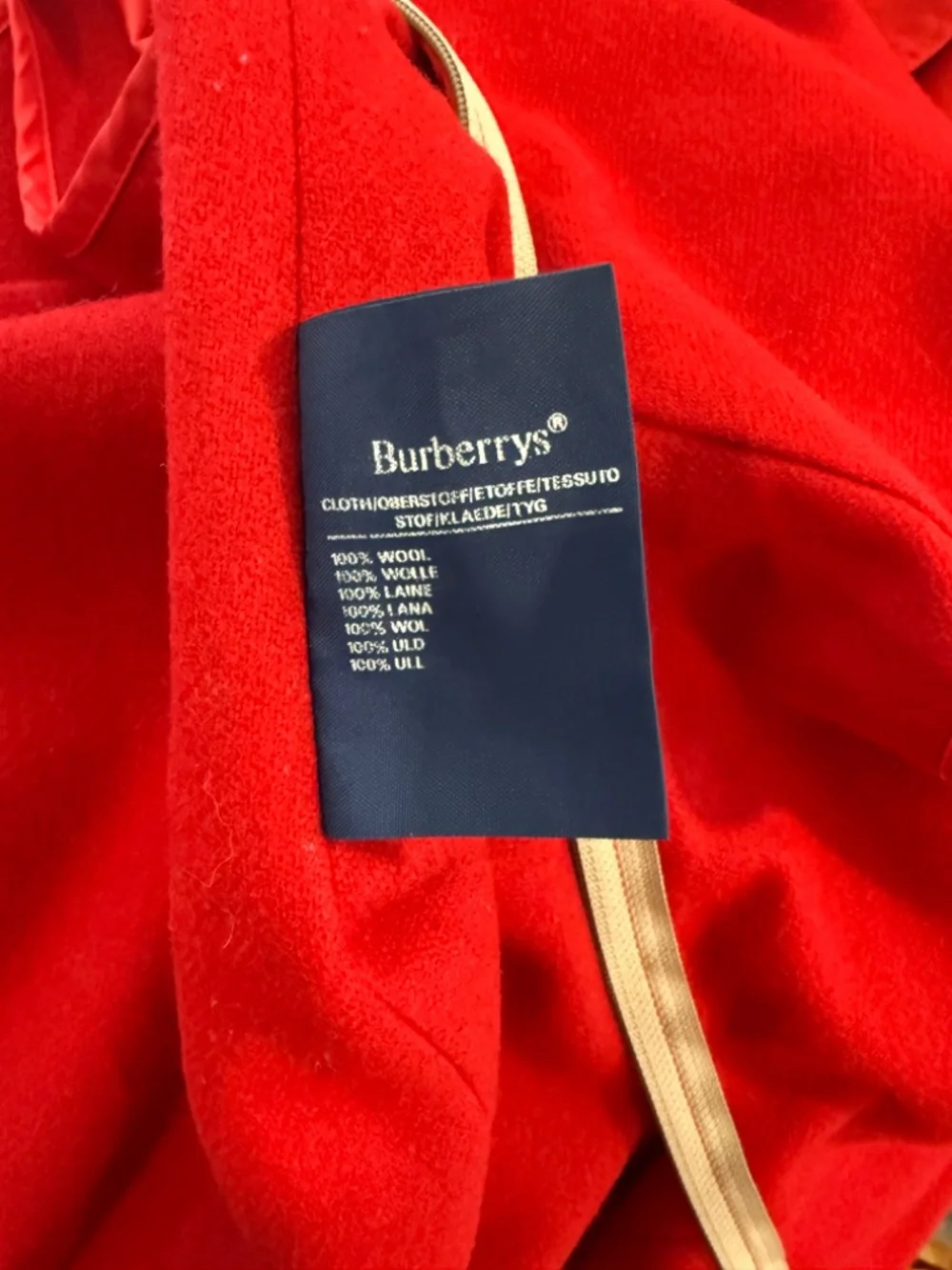 Vintage Burberrys' Prorsum Made in England Red Trench Coat liner - Picture 12 of 16
